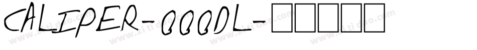 CALIPER-000DL字体转换