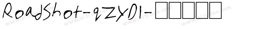RoadShot-qZYDl字体转换