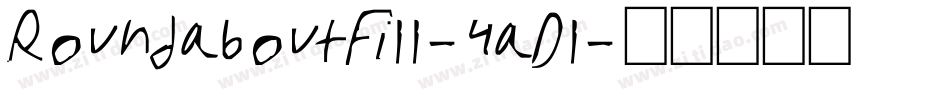 RoundaboutFill-4aDl字体转换