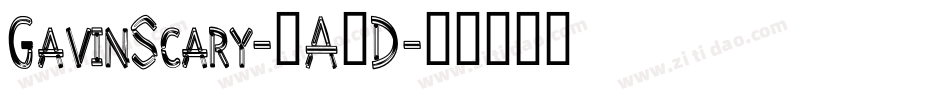 GavinScary-8A4D字体转换