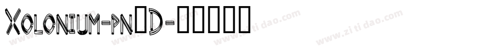 Xolonium-pn4D字体转换