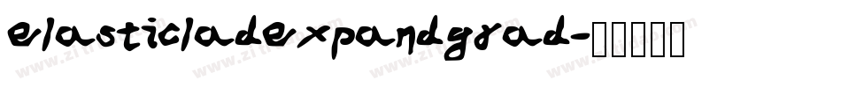 elasticladexpandgrad字体转换