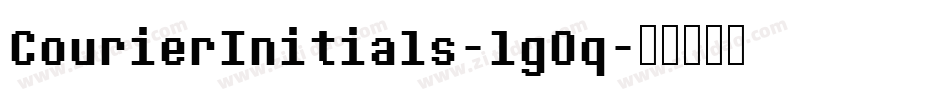 CourierInitials-lgOq字体转换