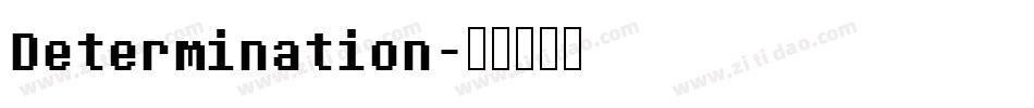 Determination字体转换
