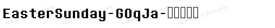 EasterSunday-GOqJa字体转换