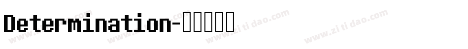 Determination字体转换
