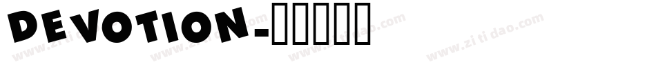 devotion字体转换