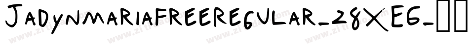 JadynmariafreeRegular-z8XEG字体转换