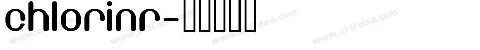 CHLORINR字体转换