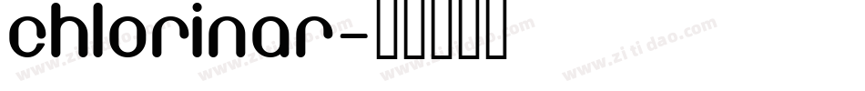 Chlorinar字体转换