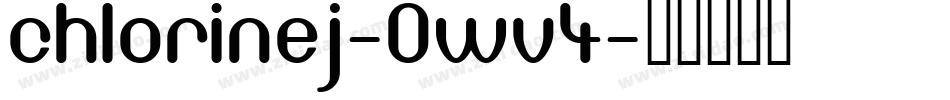 Chlorinej-0Wv4字体转换