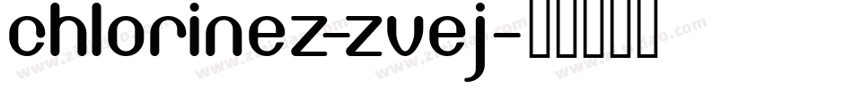 Chlorinez-ZVEJ字体转换