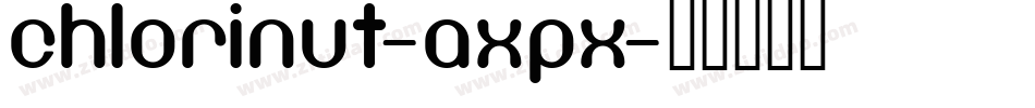 Chlorinut-axpx字体转换