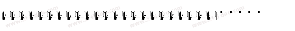 AlisaRegularDemo-eZ1J6字体转换