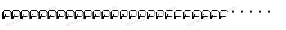 BeorcGothicSemibold-8d1J字体转换