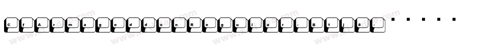 CfArmageddonRegular-B1j8字体转换