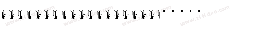 GalvanizeBrk-LG8G字体转换
