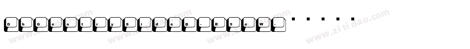 DhGentrySideB-R9eW字体转换