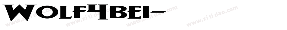 Wolf4bei字体转换