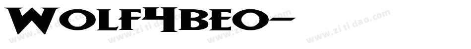 Wolf4beo字体转换