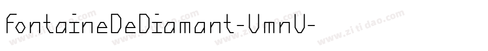 FontaineDeDiamant-VmnV字体转换