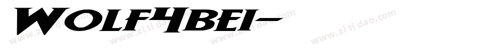 Wolf4bei字体转换