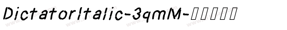 DictatorItalic-3qmM字体转换