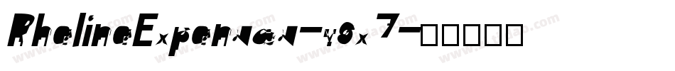RhalinaExpanded-v8x7字体转换
