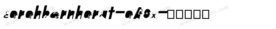 Sarahbernhardt-aA8x字体转换