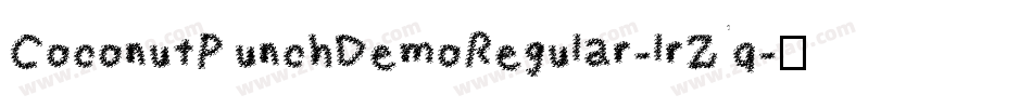 CoconutPunchDemoRegular-lrZq字体转换