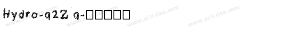 Hydro-q2Zq字体转换