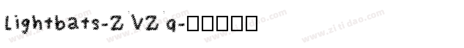 Lightbats-ZVZq字体转换