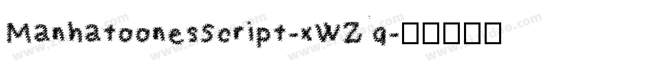 ManhatoonesScript-xWZq字体转换