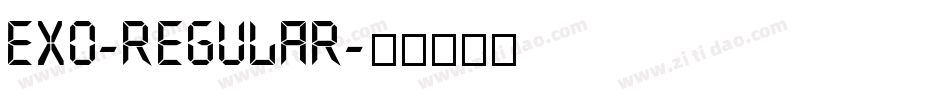 EXo-Regular字体转换