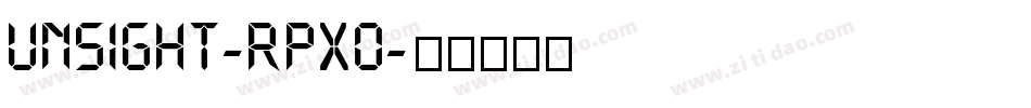 Unsight-RpXo字体转换