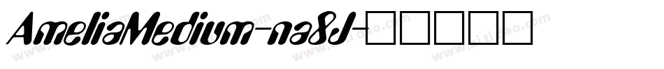 AmeliaMedium-na8J字体转换