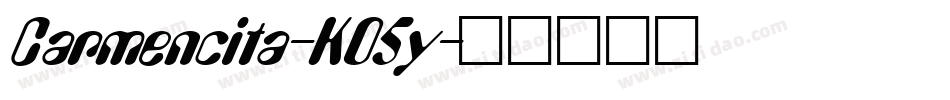 Carmencita-KO5y字体转换