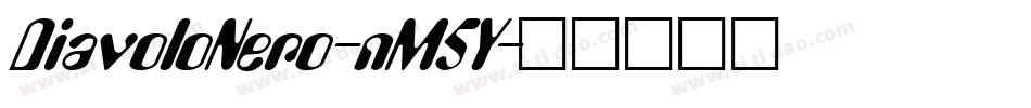DiavoloNero-nM5Y字体转换