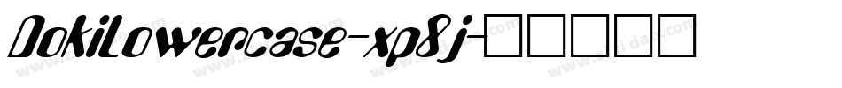 DokiLowercase-xp8j字体转换