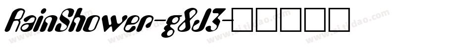 RainShower-g8J3字体转换