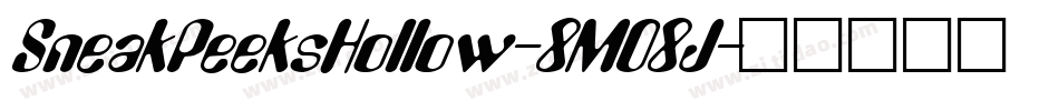 SneakPeeksHollow-8MO8J字体转换