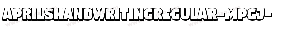 AprilshandwritingRegular-mpGj字体转换