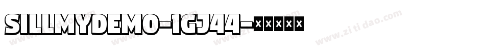 SillmyDemo-1Gj44字体转换