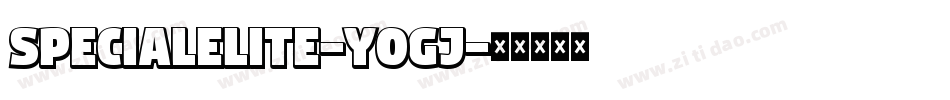 SpecialElite-YOGj字体转换