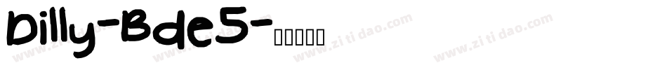 Dilly-Bde5字体转换