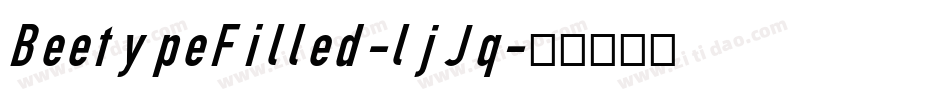 BeetypeFilled-ljJq字体转换