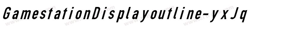 GamestationDisplayoutline-yxJq字体转换