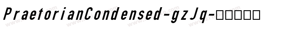 PraetorianCondensed-gzJq字体转换 PraetorianCondensed-gzJq字体转换
