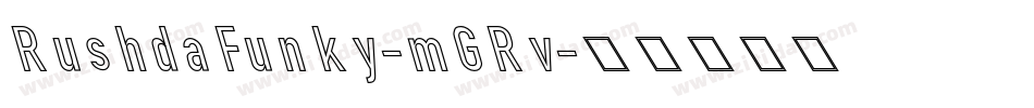 RushdaFunky-mGRv字体转换