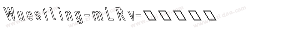 Wuestling-mLRv字体转换